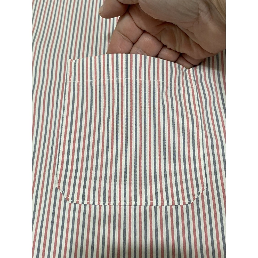 Mizzen+Main Men's Leeward Short Sleeve Button-Down Shirt 2XL Trim Fit Striped - Picture 9 of 10
